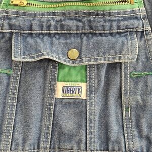 Mens Liberty Overall Denim Bib Jeans